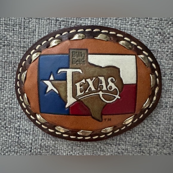 Accessories - Vintage unisex Texas leather belt buckle